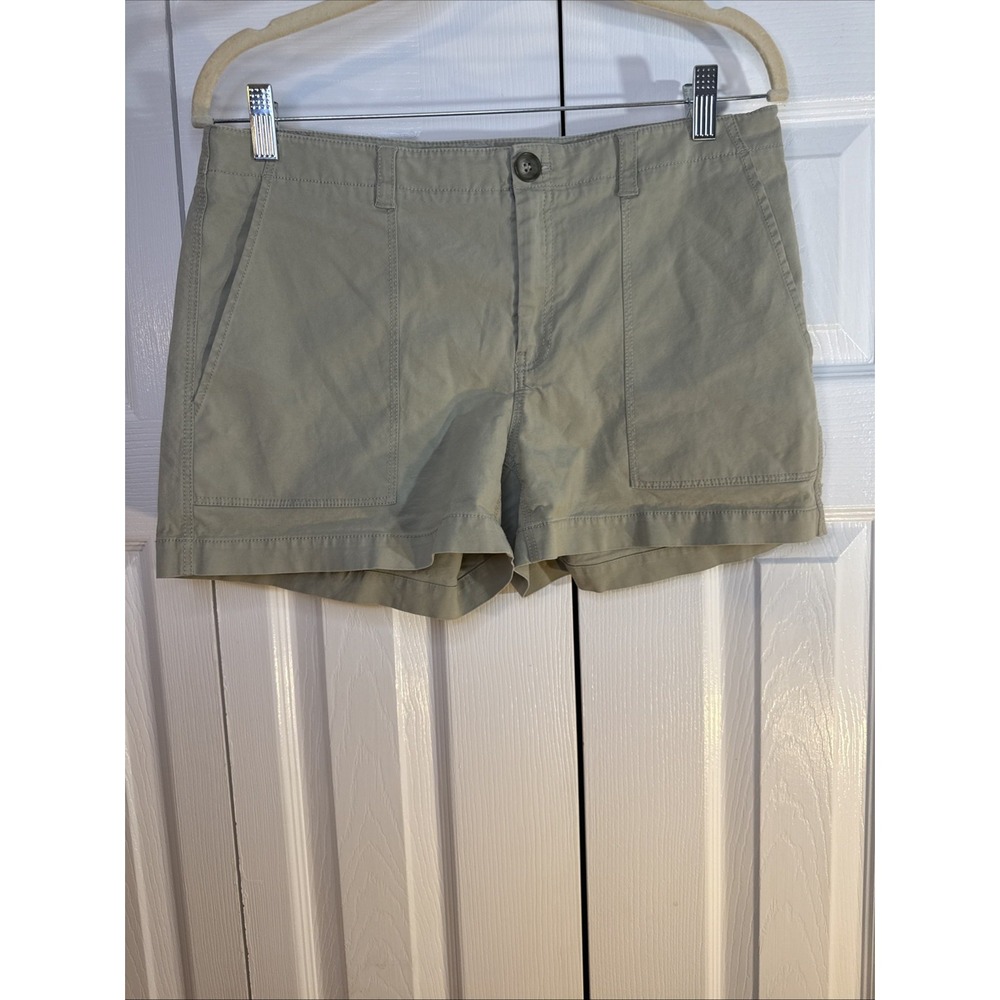 Nordstrom Signature Khaki‎ Cotton Blend Utility Shorts Women's Size 10